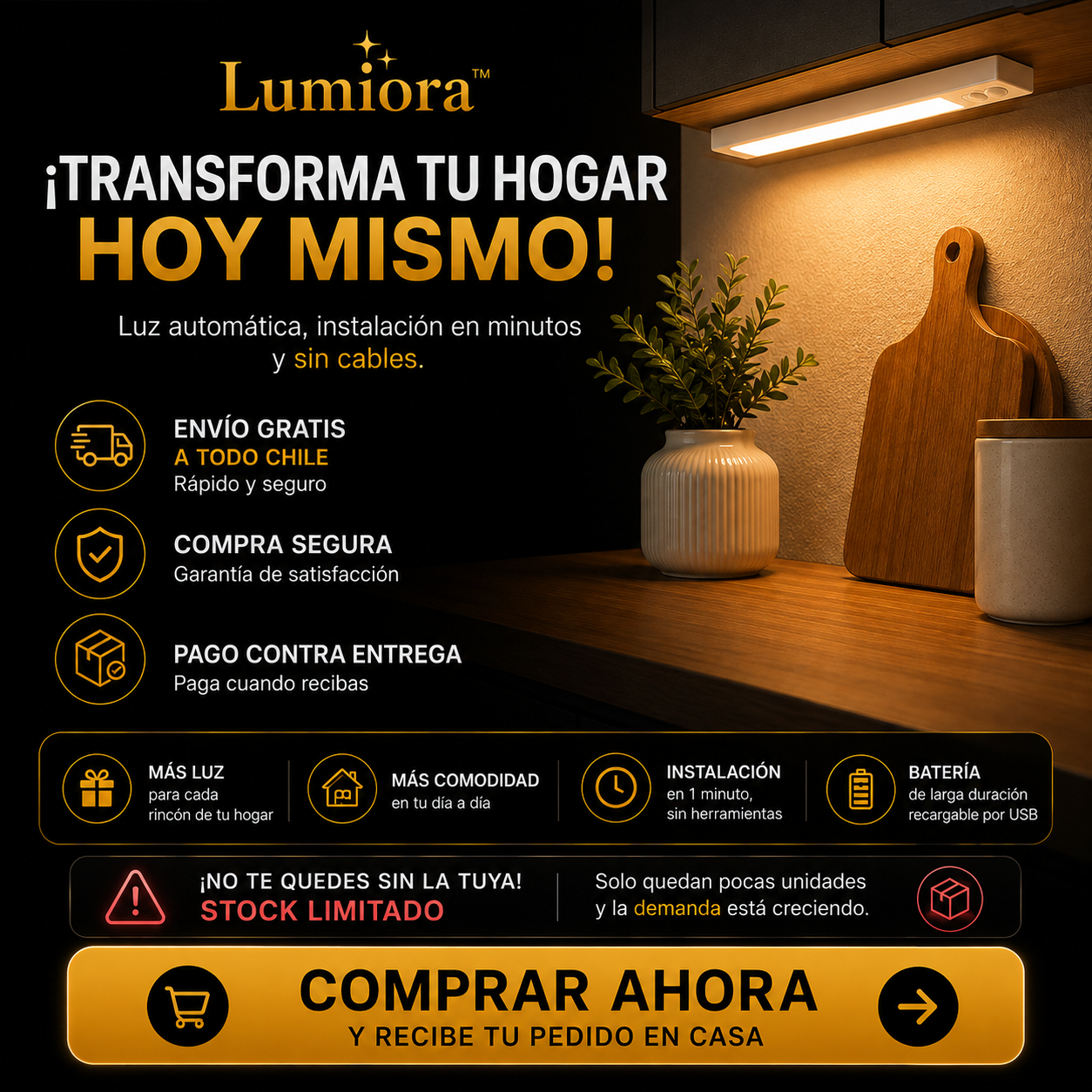 Lumiora™ | transforma cualquier espacio en segundos