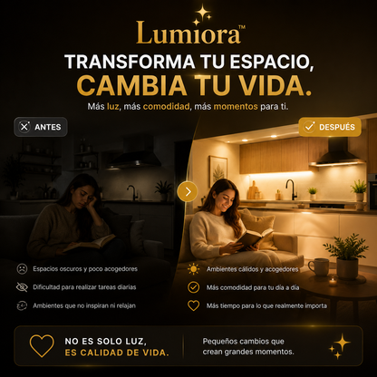 Lumiora™ | transforma cualquier espacio en segundos
