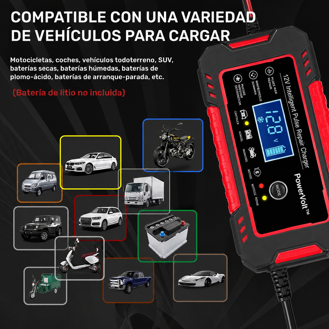 PowerVolt™- Recupera y protege tu batería automáticamente