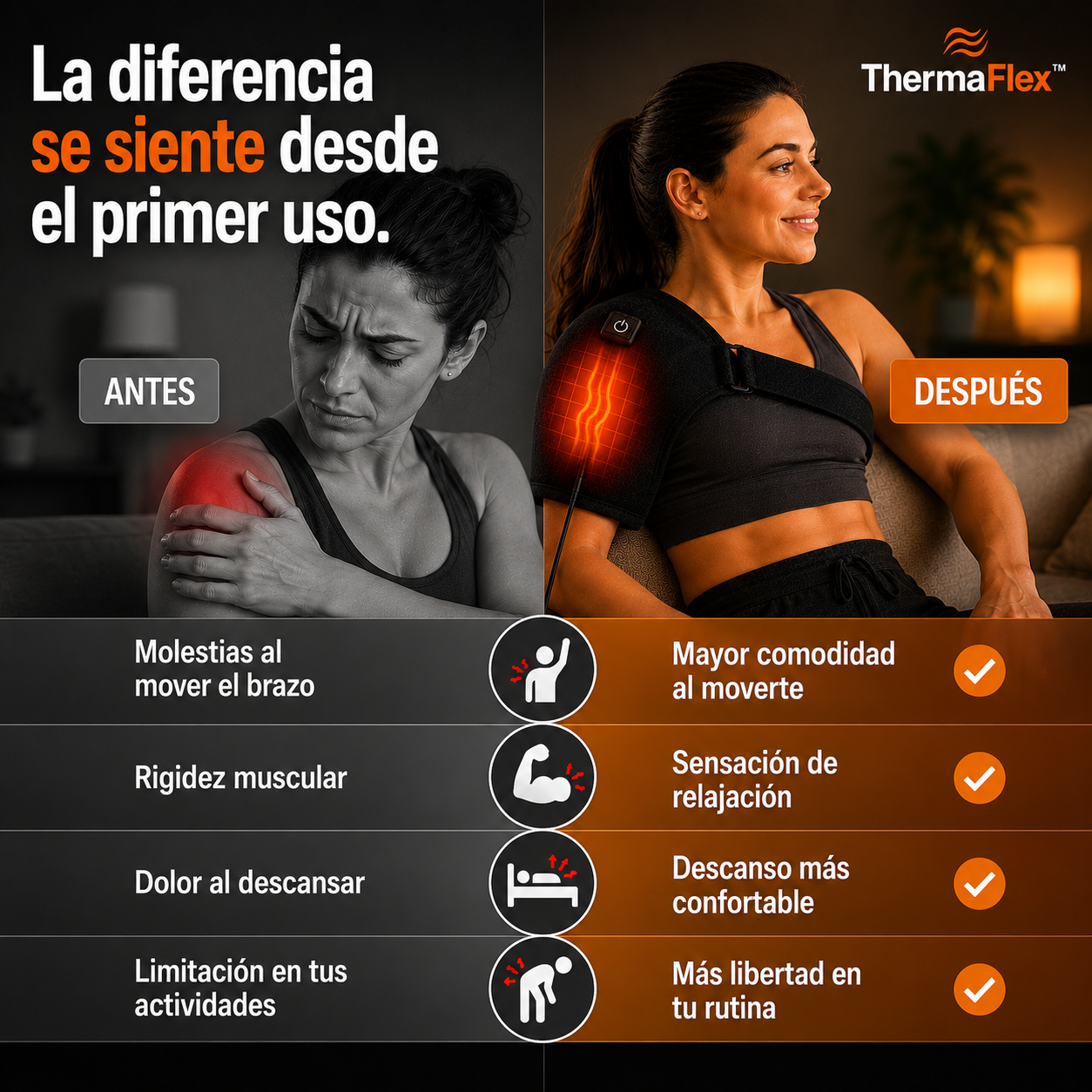 ThermaFlex™ | Alivio Térmico para tu Hombro