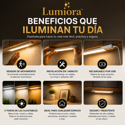 Lumiora™ | transforma cualquier espacio en segundos